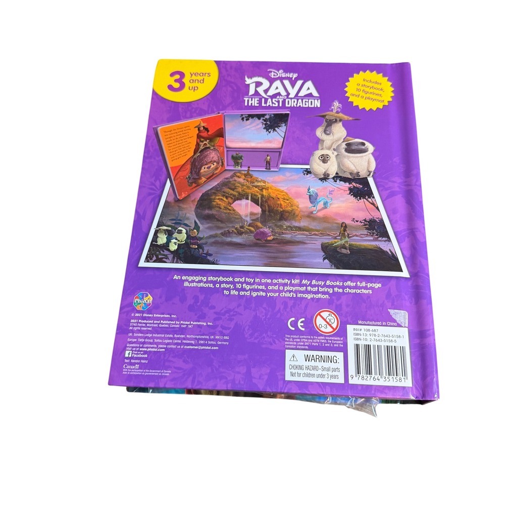 Disney Raya and the Last Dragon My Busy Books 10 Figures & Playmat Phidal Set - Picture 14 of 14